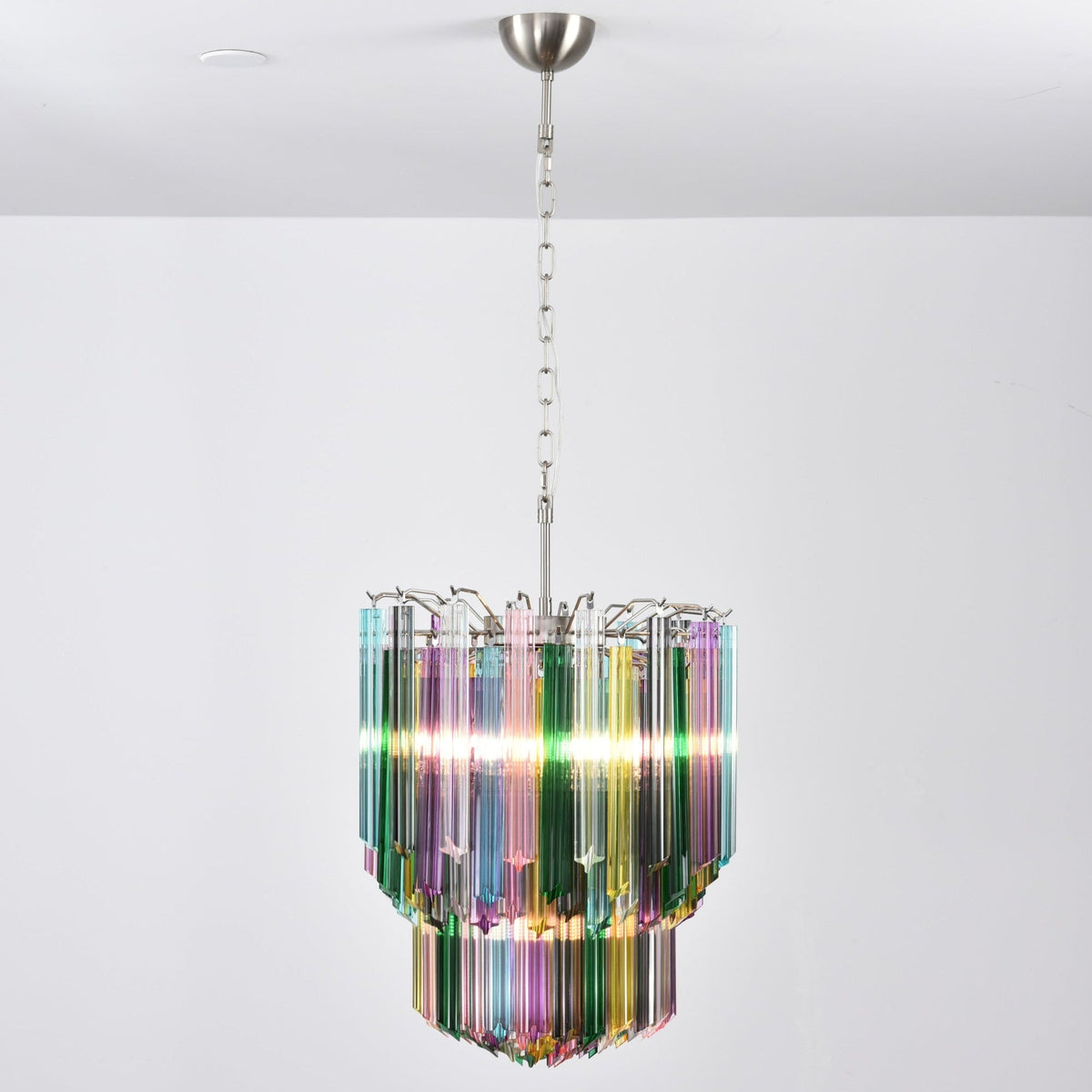 Prismatic Murano Colorful Chandelier
