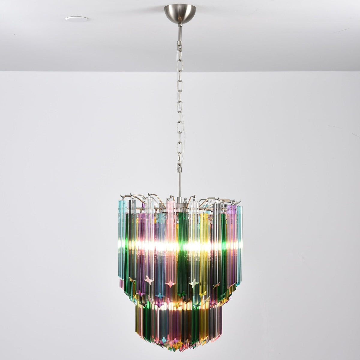Prismatic Murano Colorful Chandelier