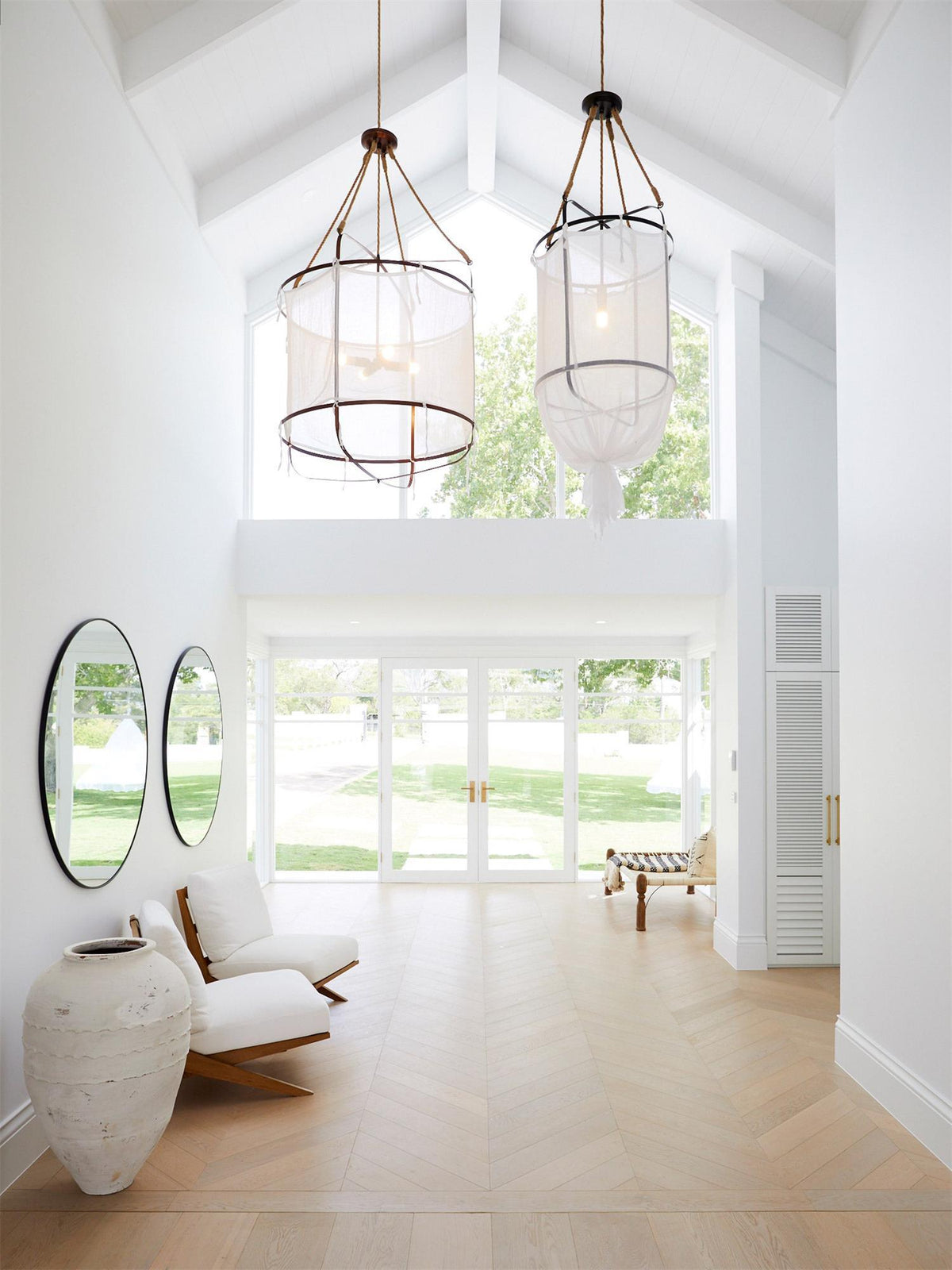 Provence Linen Pendant Light