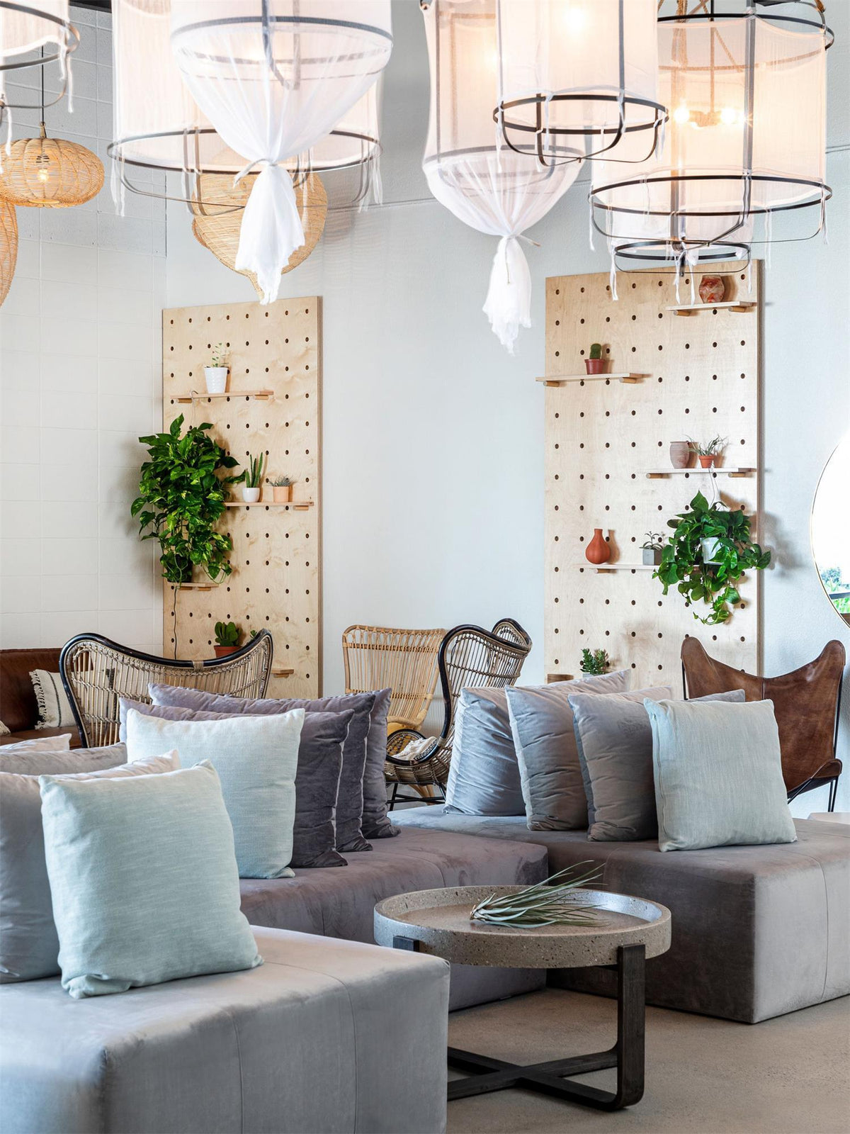 Provence Linen Pendant Light