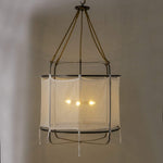 Provence Linen Pendant Light