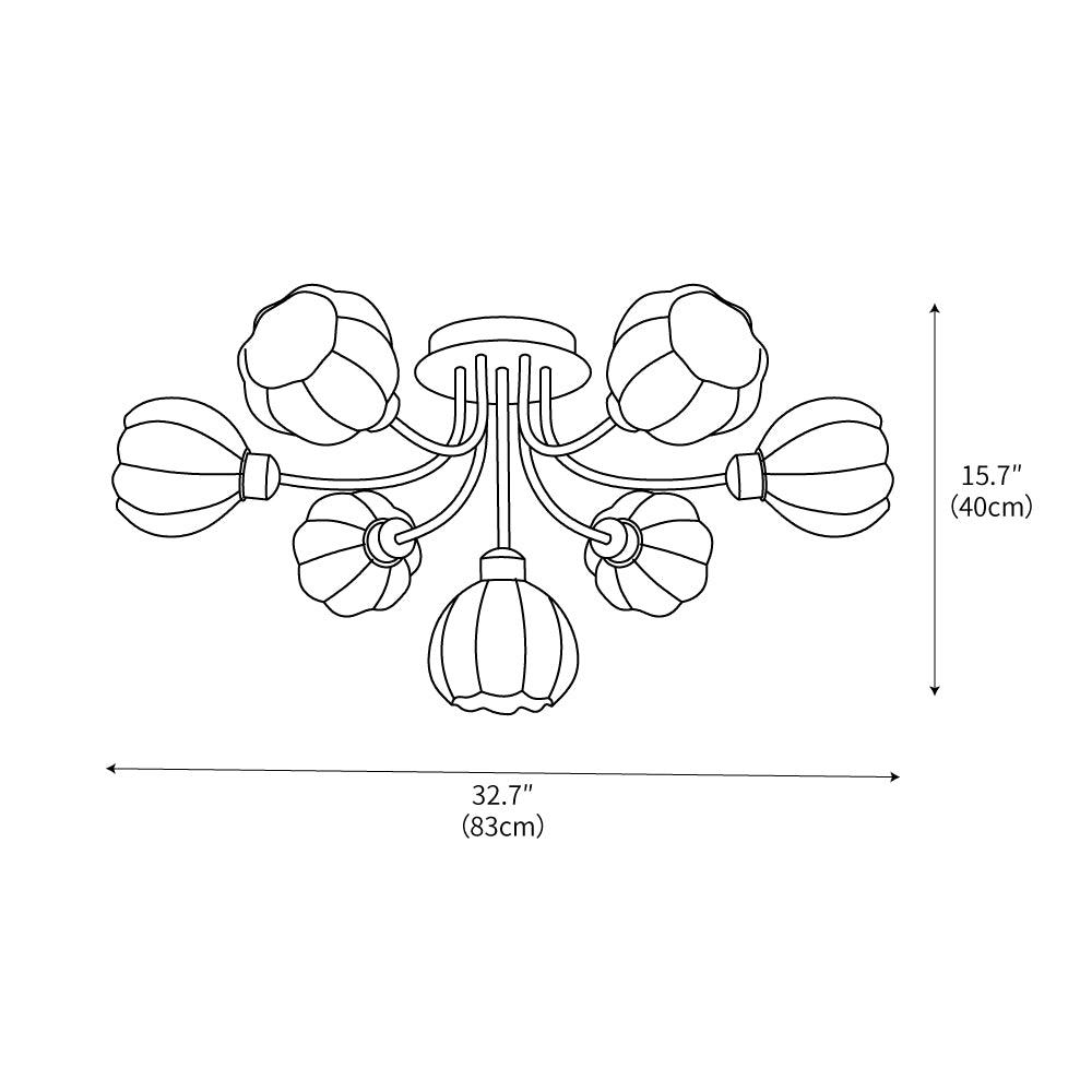 Pumpkin Matcha Ceiling Lamp