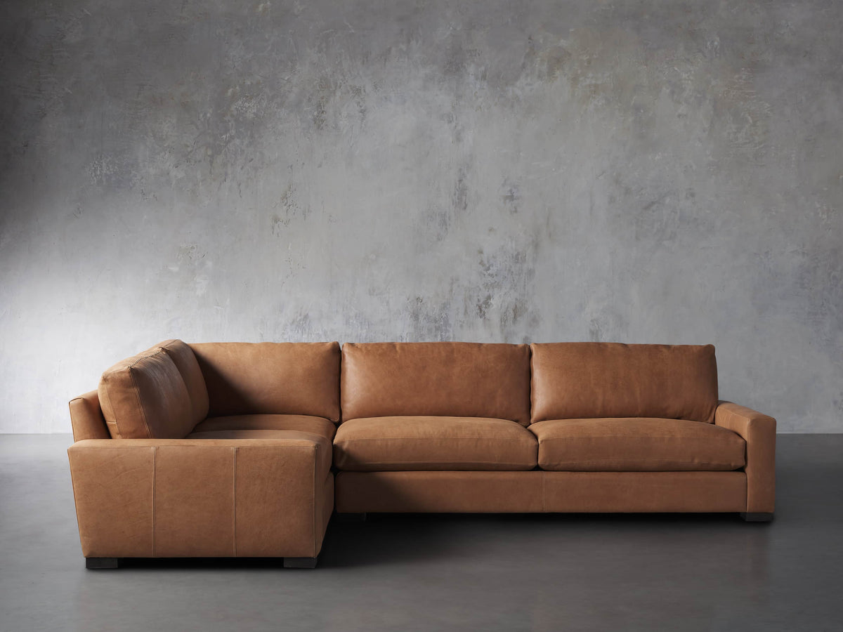 Remington Leather Two-Piece Sectional
