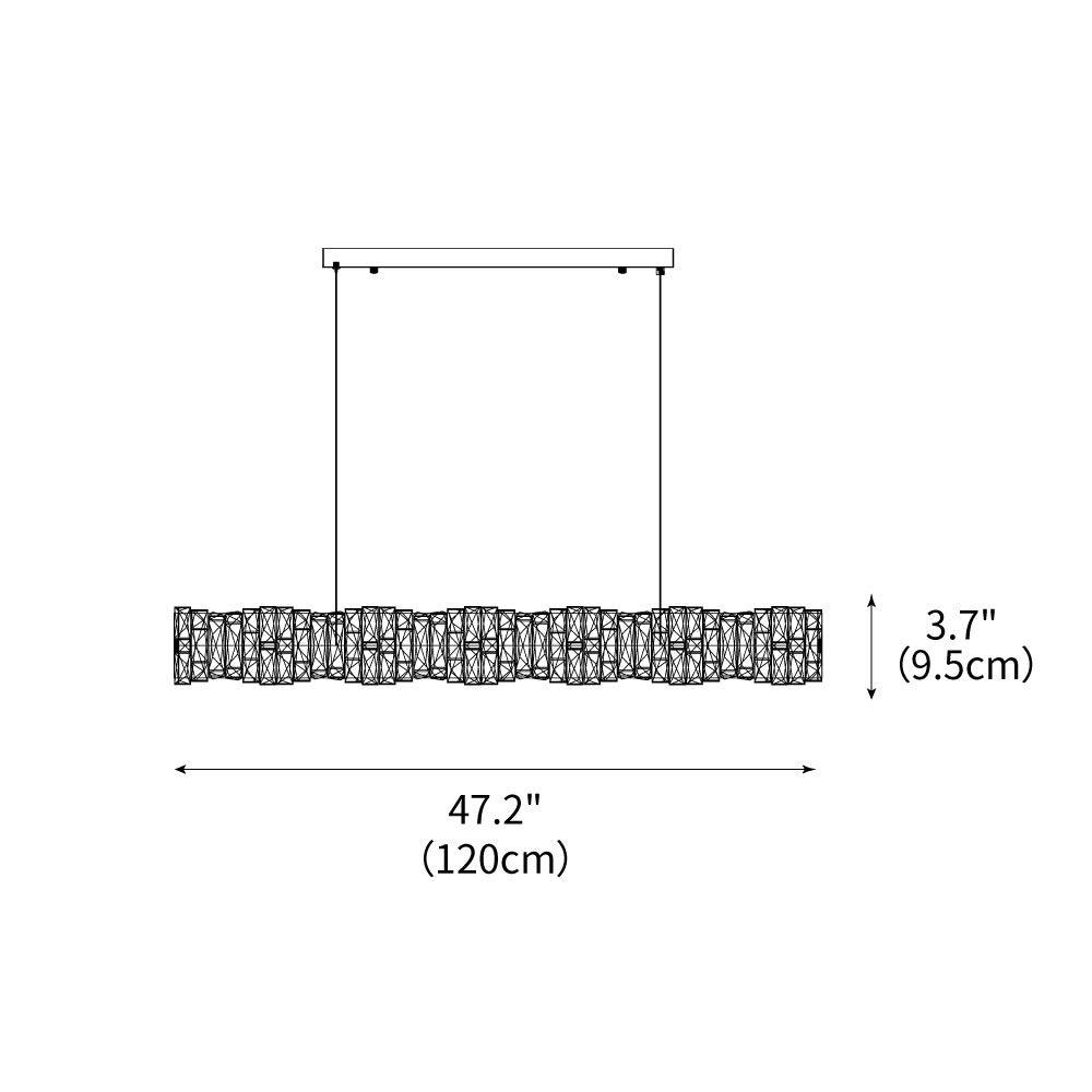 Radiance Linear Chandelier 47.2"