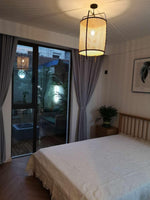 Rattan Cane Pendant Light 15.7"