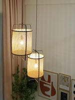 Rattan Cane Pendant Light 15.7"