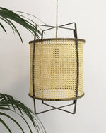 Rattan Cane Pendant Light 15.7"