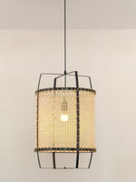 Rattan Cane Pendant Light 15.7"