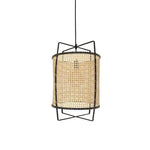 Rattan Cane Pendant Light 15.7"