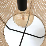 Rattan Cane Pendant Light 15.7"