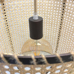 Rattan Cane Pendant Light 15.7"