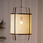Rattan Cane Pendant Light 15.7"