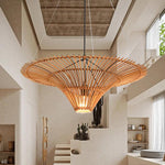 Rattan Water Lily Pendant Lamp