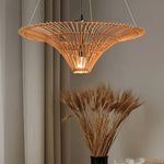 Rattan Water Lily Pendant Lamp