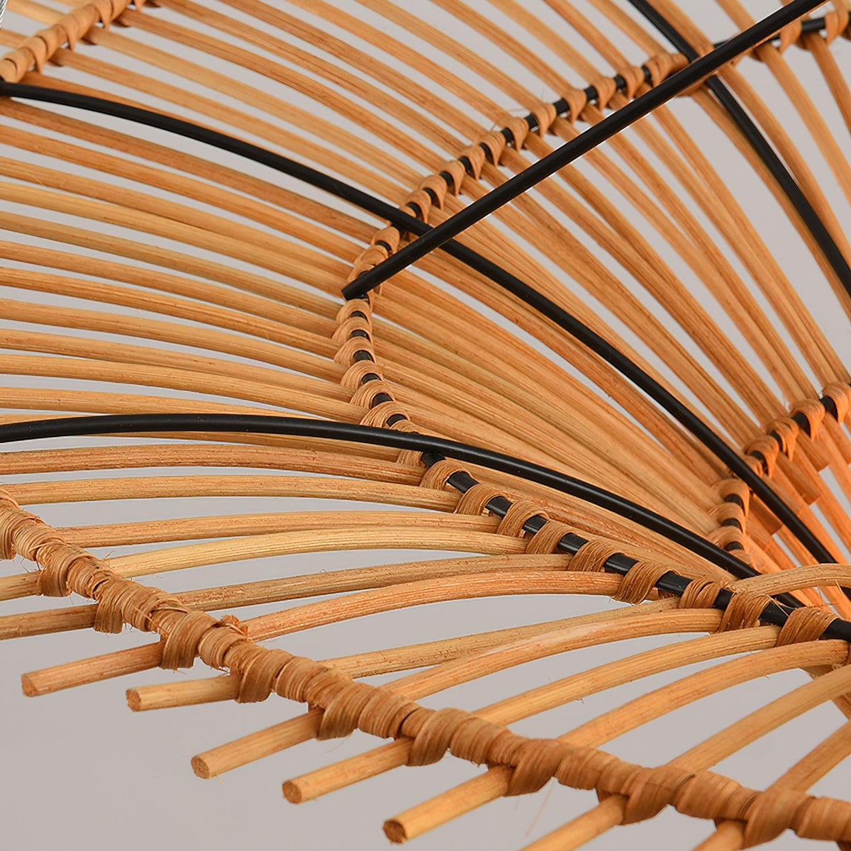 Rattan Water Lily Pendant Lamp