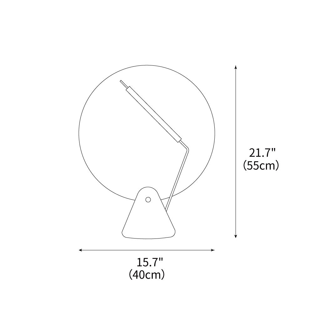 Record Table Lamp 15.7"