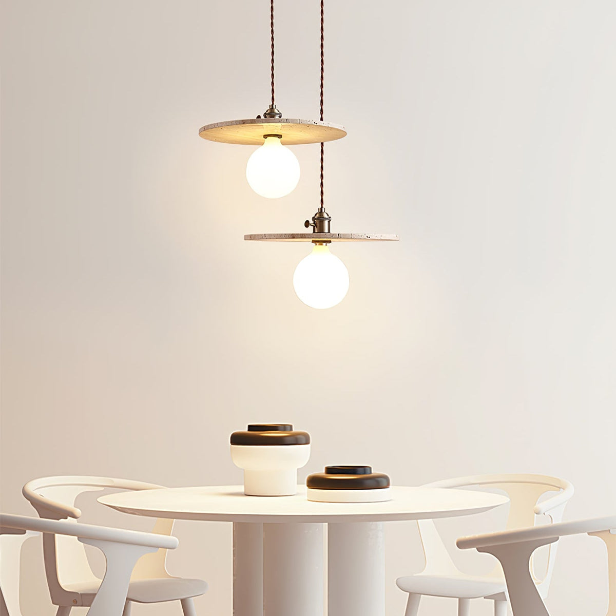 Renzo Travertine Pendant Light
