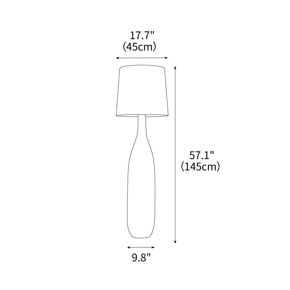 Resin Serenity Floor Lamp 17.7"