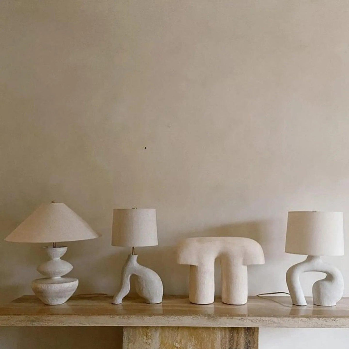 Resin Art Table Lamp 15.7"