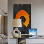 Resin Art Table Lamp 15.7"