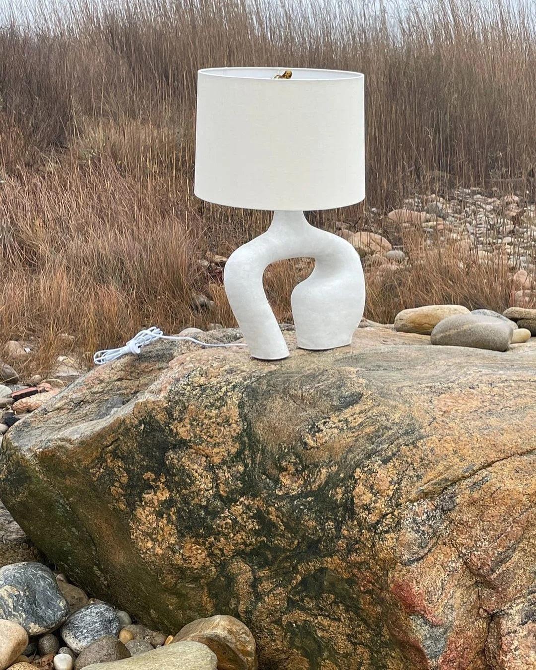 Resin Art Table Lamp 15.7"