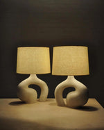 Resin Art Table Lamp 15.7"