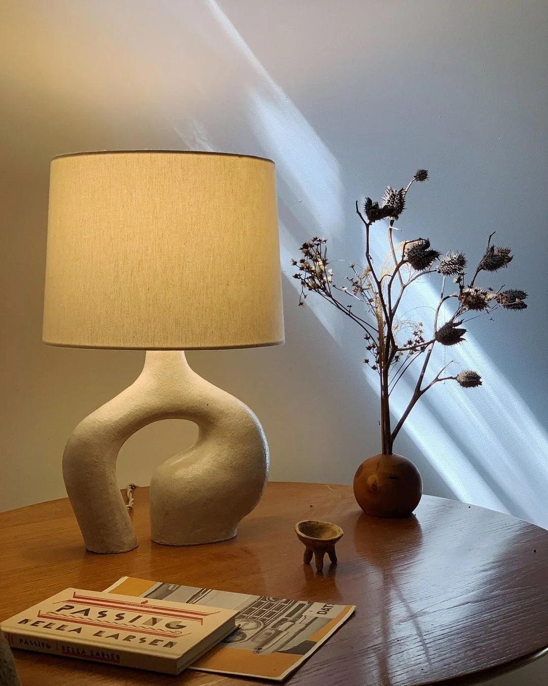 Resin Art Table Lamp 15.7"