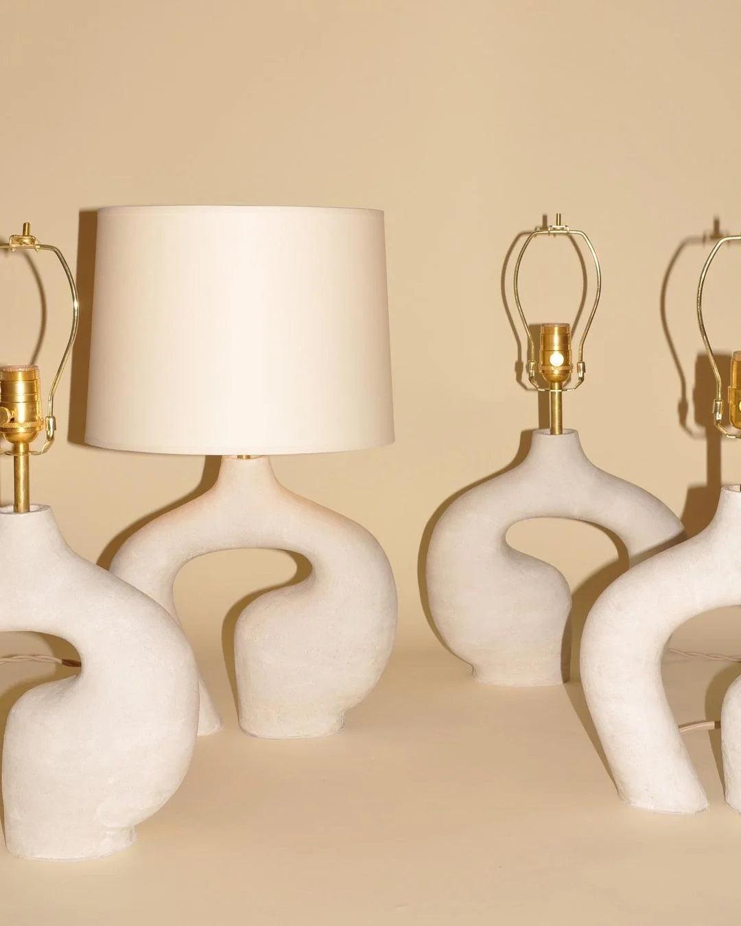 Resin Art Table Lamp 15.7"