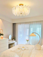 Retro Feather Ceiling Lamp