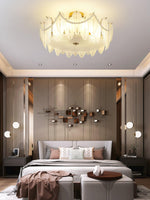 Retro Feather Ceiling Lamp