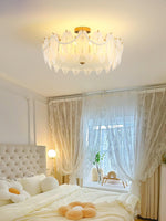 Retro Feather Ceiling Lamp