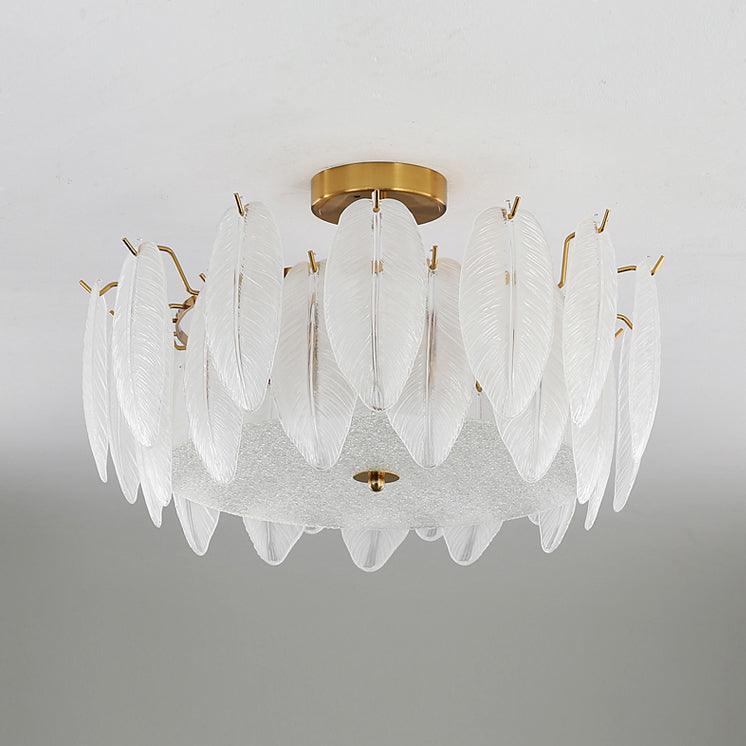Retro Feather Ceiling Lamp