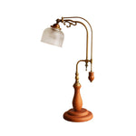 Retro Glass Gooseneck Table Lamp 5.5"