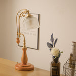 Retro Glass Gooseneck Table Lamp 5.5"