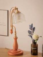 Retro Glass Gooseneck Table Lamp 5.5"
