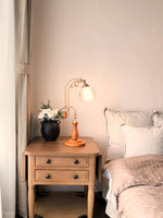 Retro Glass Gooseneck Table Lamp 5.5"