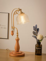 Retro Glass Gooseneck Table Lamp 5.5"