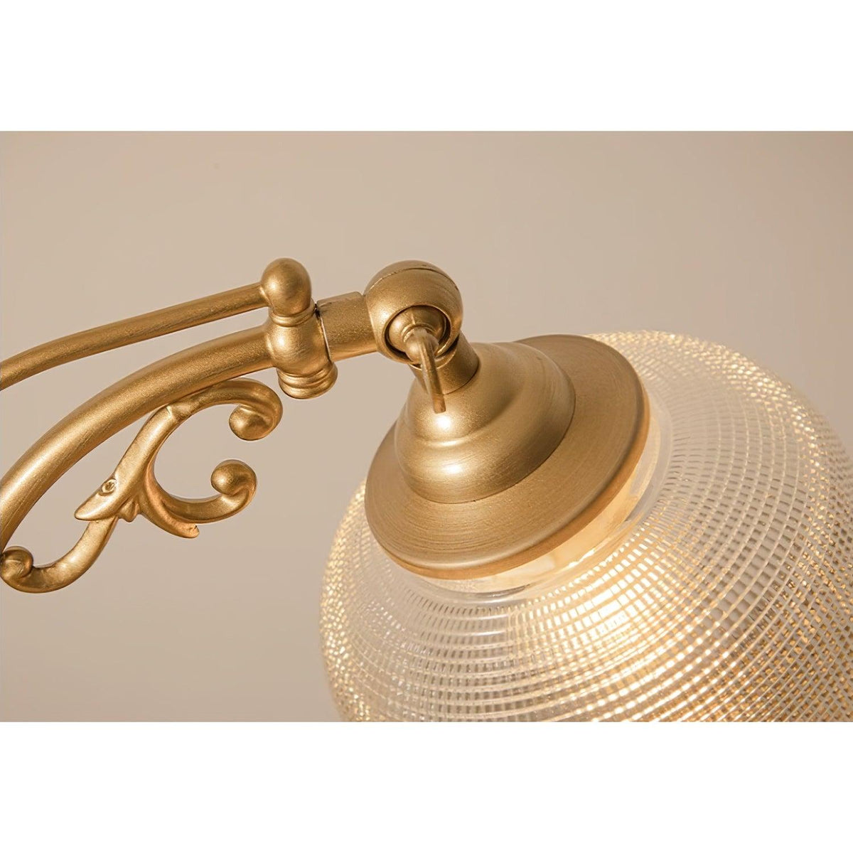 Retro Glass Gooseneck Table Lamp 5.5"