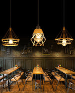Retro Hemp Rope Exquisite Pendant Light