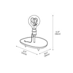 Retro Solid Wood Tray Table Lamp