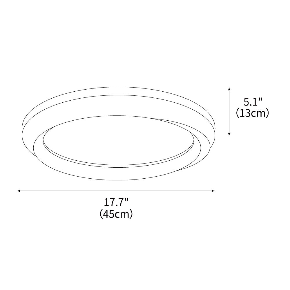 Ripple Wood Ceiling Light