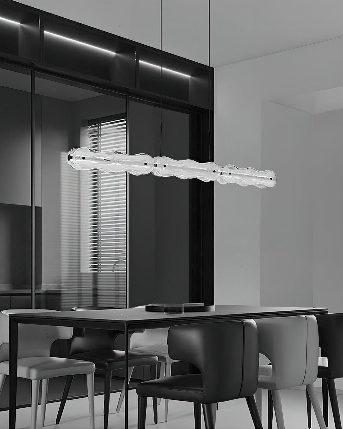 Ripple Glass Bar Chandelier