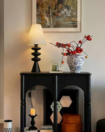 Ripple Wood Table Lamp 8.7"