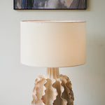 Rippled Clay Table Lamp