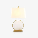 Roma White Marble Table Lamp
