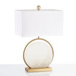 Roma White Marble Table Lamp
