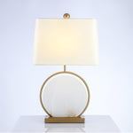 Roma White Marble Table Lamp