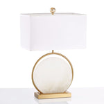 Roma White Marble Table Lamp