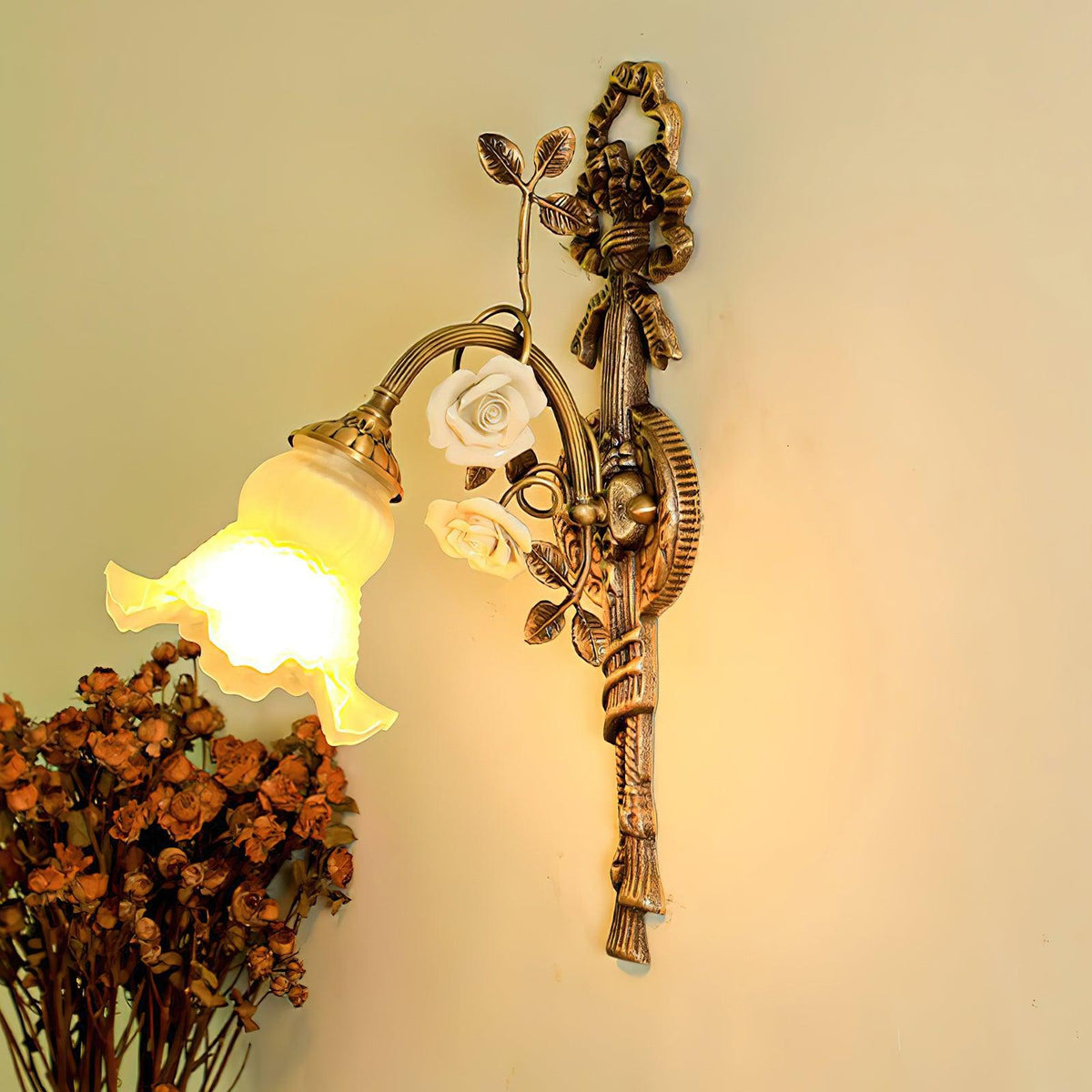 Rosalie Floral Wall Sconce 9.8"