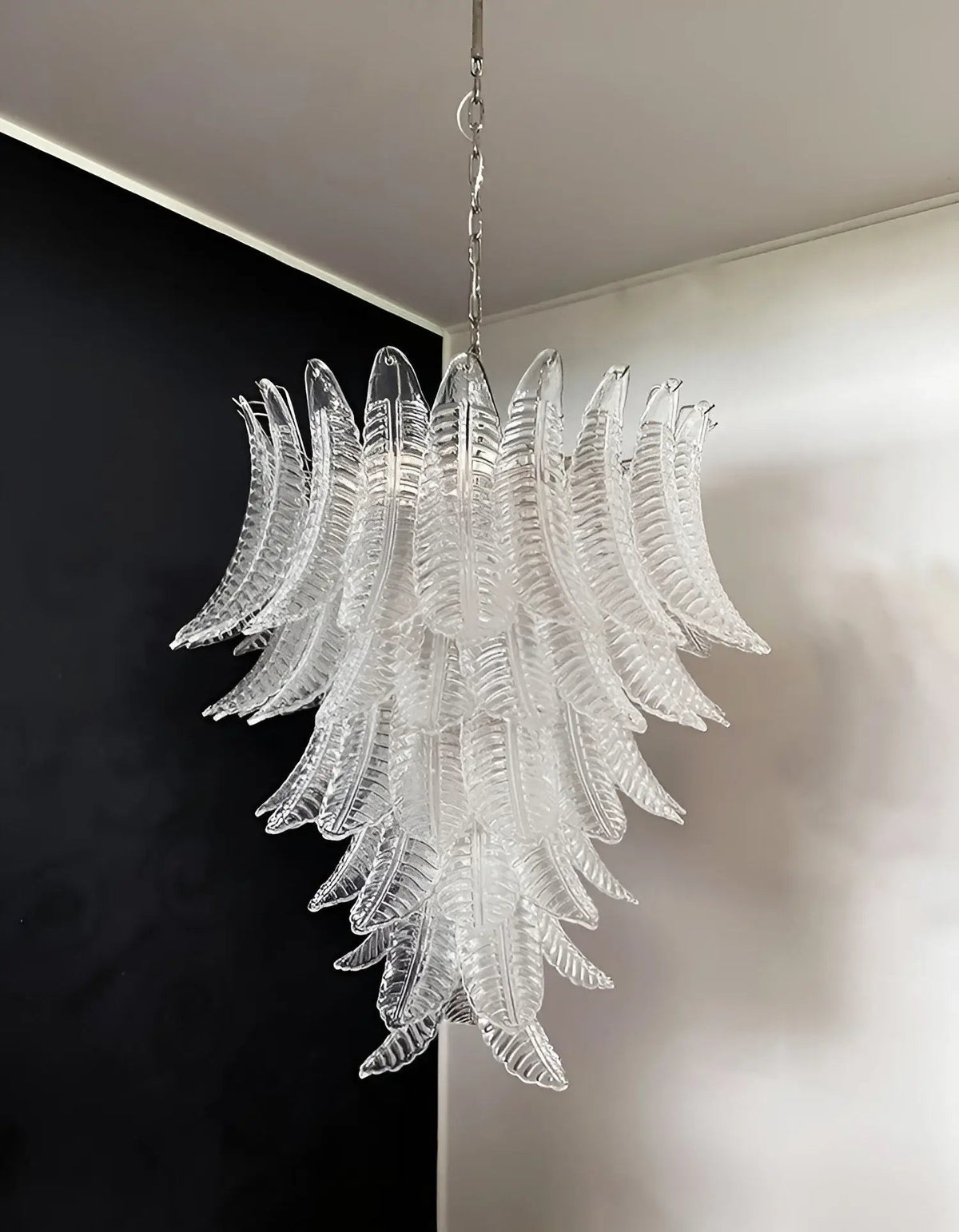 Rosalind Murano Clear Glass Chandelier